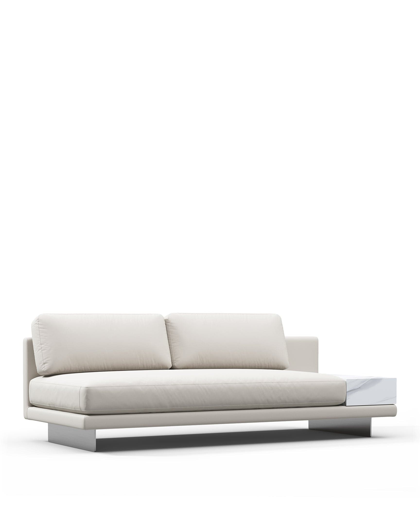 Alessio Outdoor Module, Armless Two Seater, Right | FINAL SALE