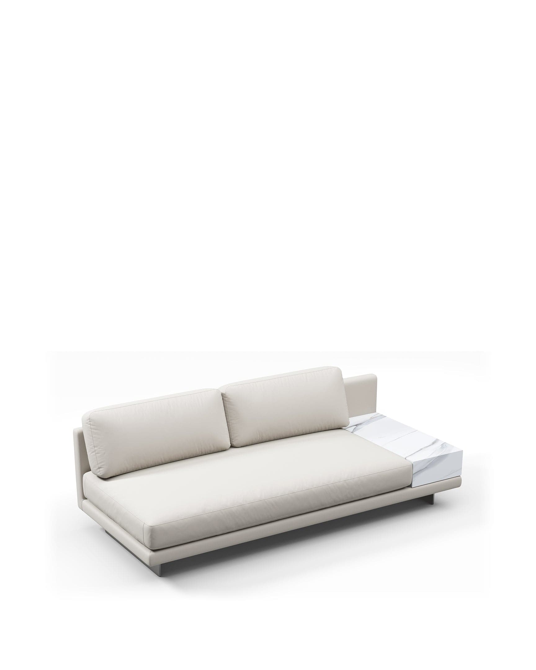 Alessio Outdoor Module, Armless Two Seater, Right | FINAL SALE