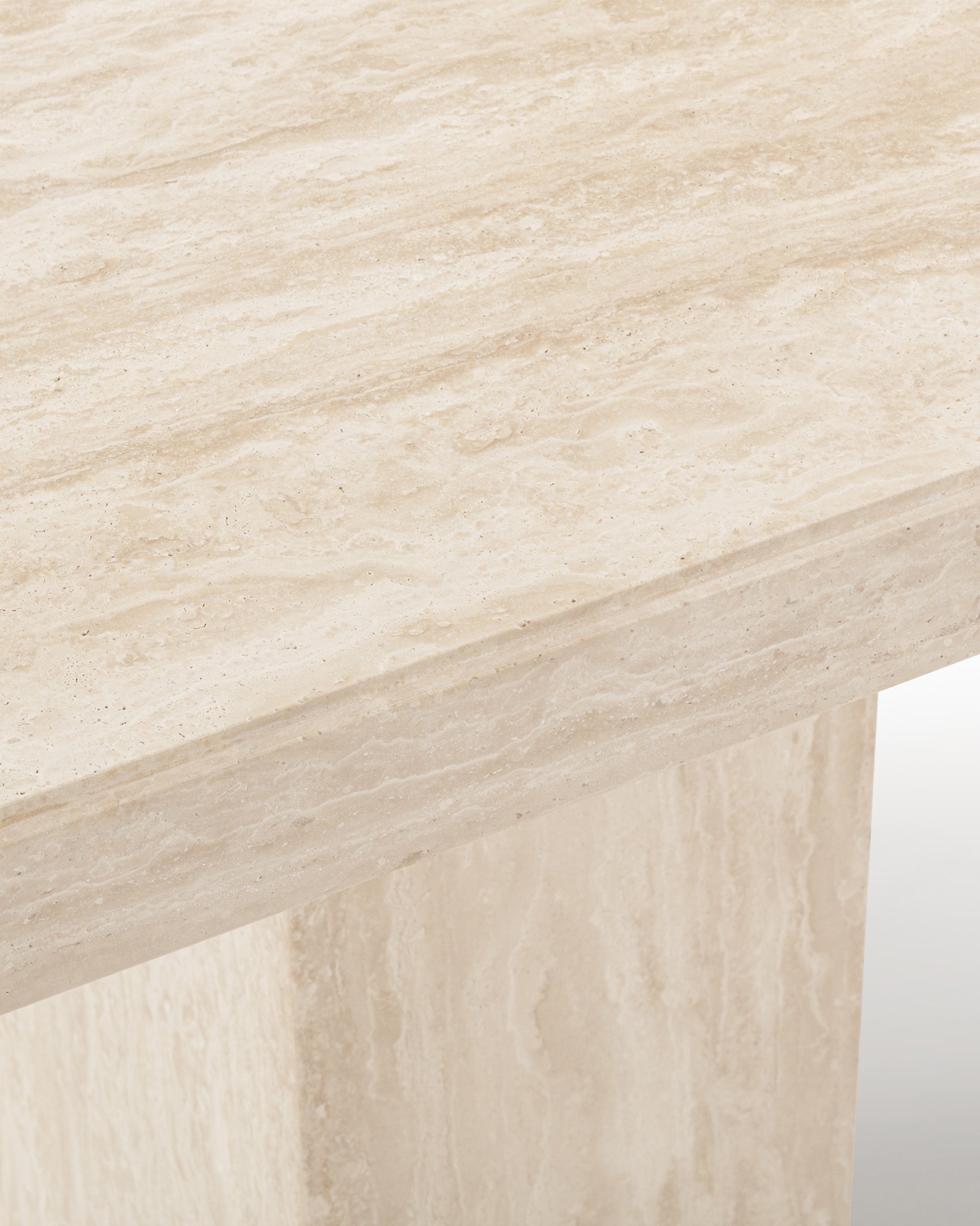 Enzo - Enzo Dining Table, Travertine, 98in | FINAL SALE