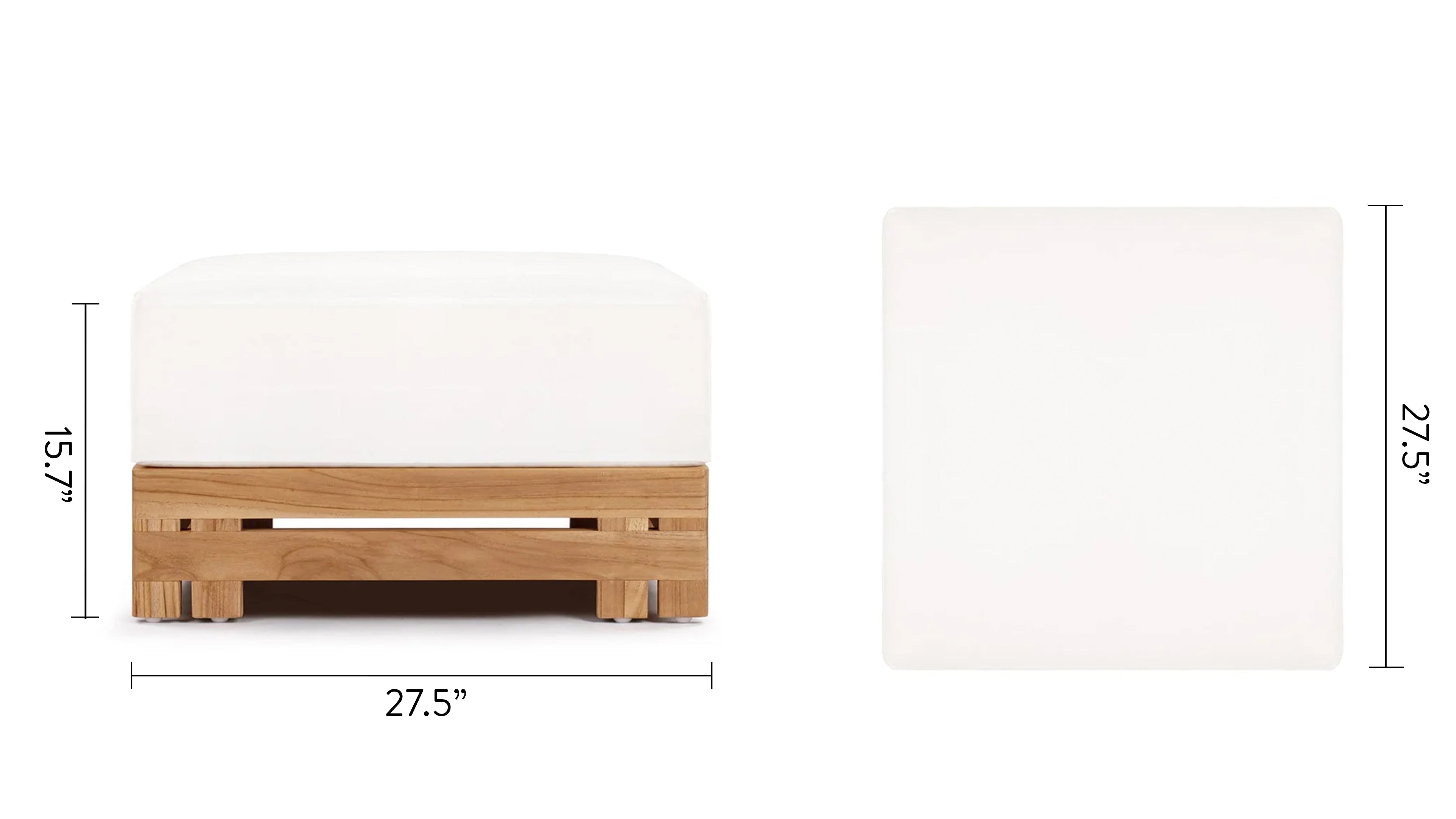 Lusso Outdoor Ottoman
