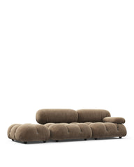 Bellini Sectional - Mario Bellini Open End Sofa, Left, Cappuccino Brown Chenille | FINAL SALE