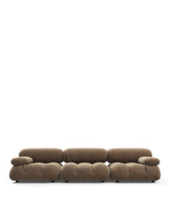 Bellini Sectional - Mario Bellini Three Seater Sofa, Cappuccino Brown Chenille | FINAL SALE