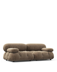 Bellini Sectional - Mario Bellini Two Seater Sofa, Cappuccino Brown Chenille | FINAL SALE