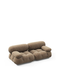 Bellini Sectional - Mario Bellini Two Seater Sofa, Cappuccino Brown Chenille | FINAL SALE