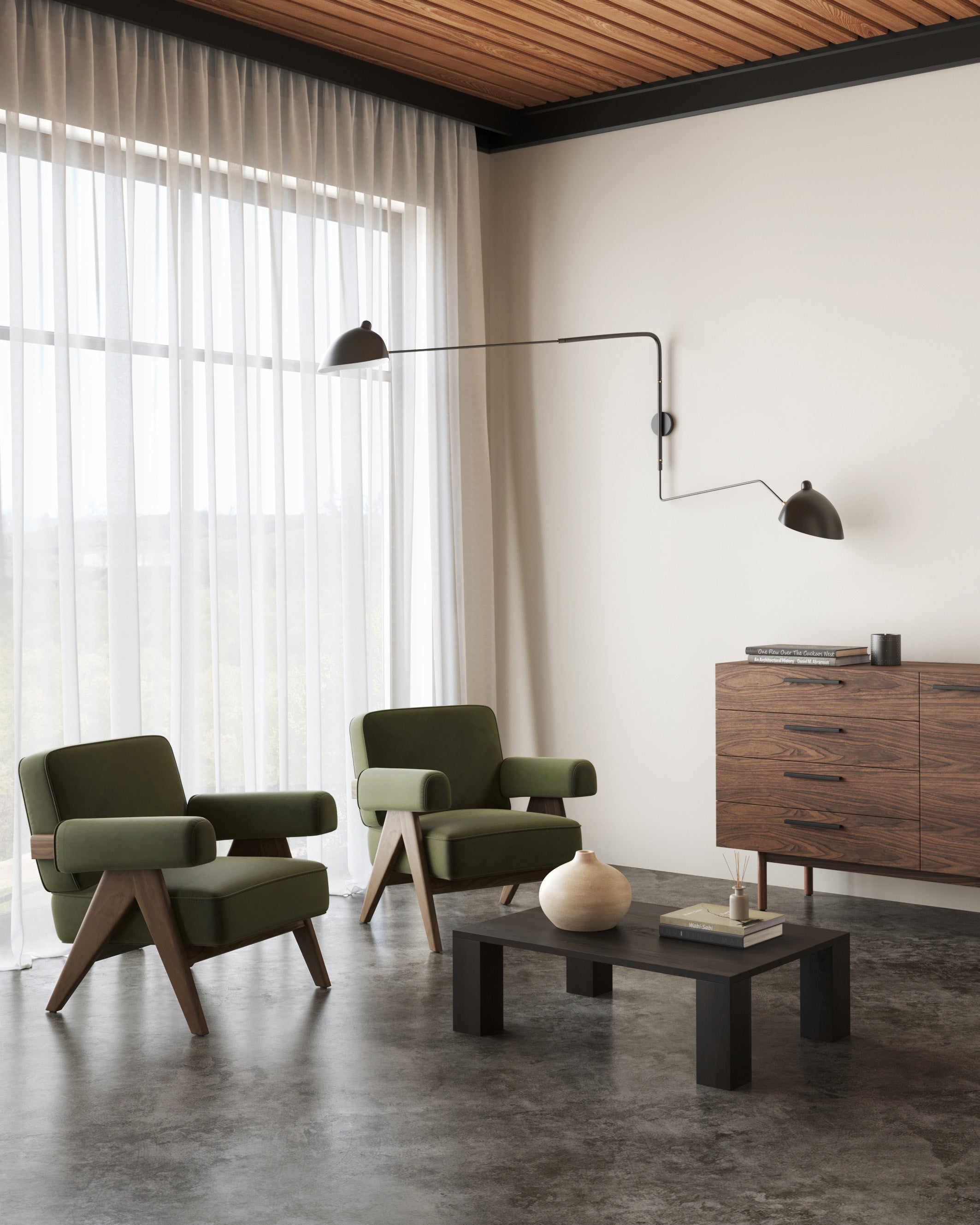 Chandigarh Upholstered Armchair