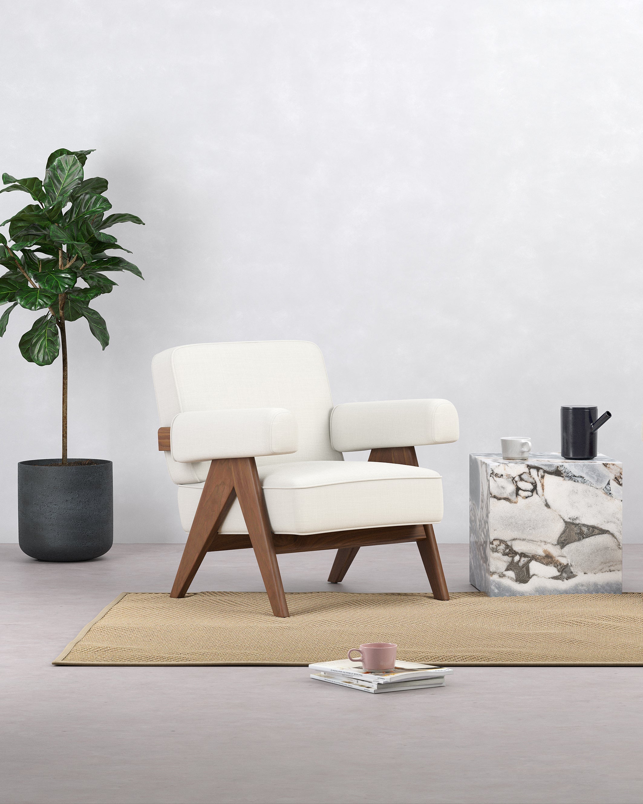Chandigarh Upholstered Armchair | FINAL SALE