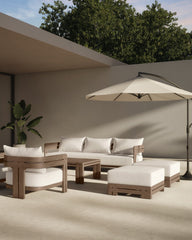 Lusso Outdoor Ottoman | FINAL SALE