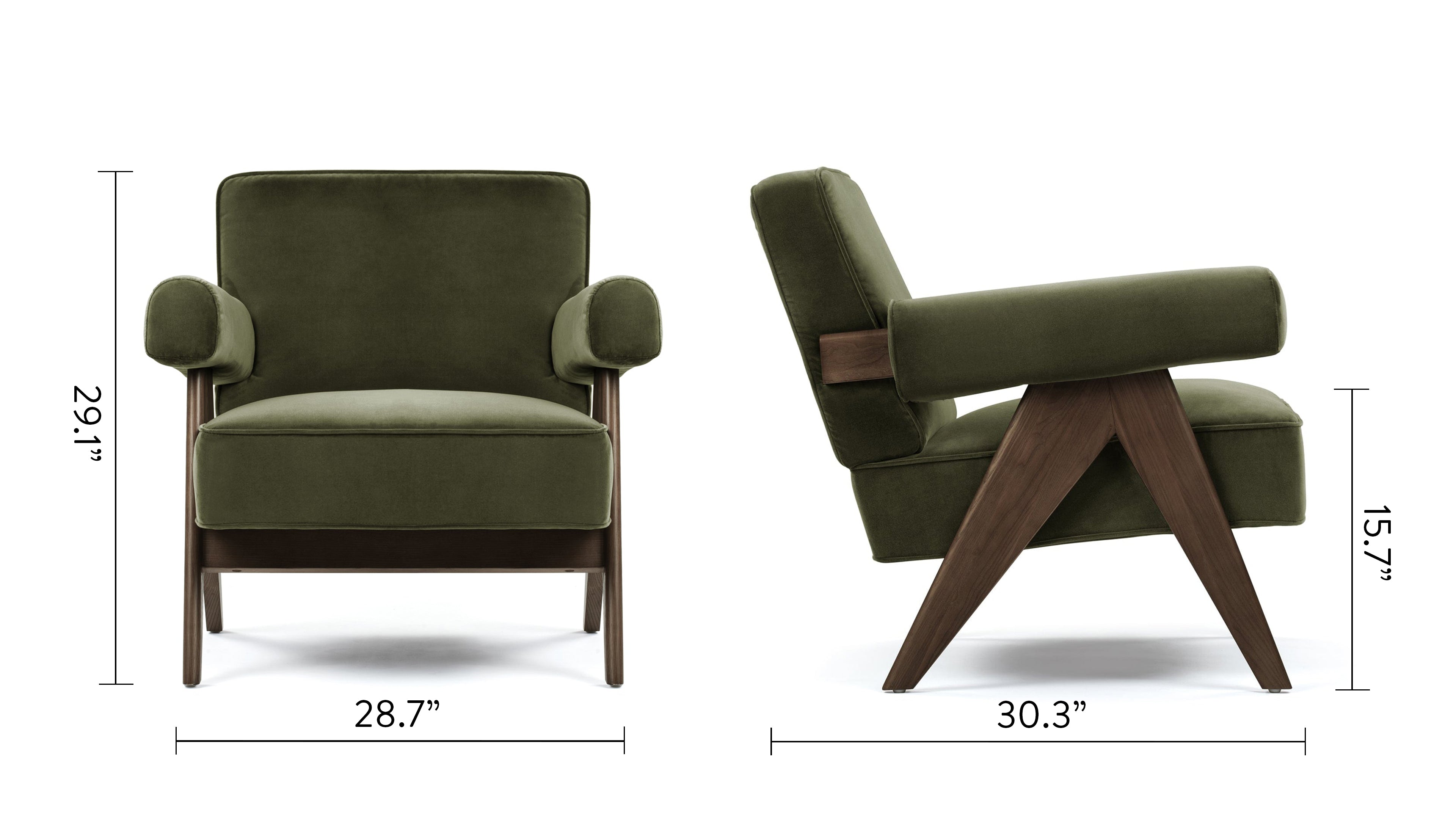 Chandigarh Upholstered Armchair