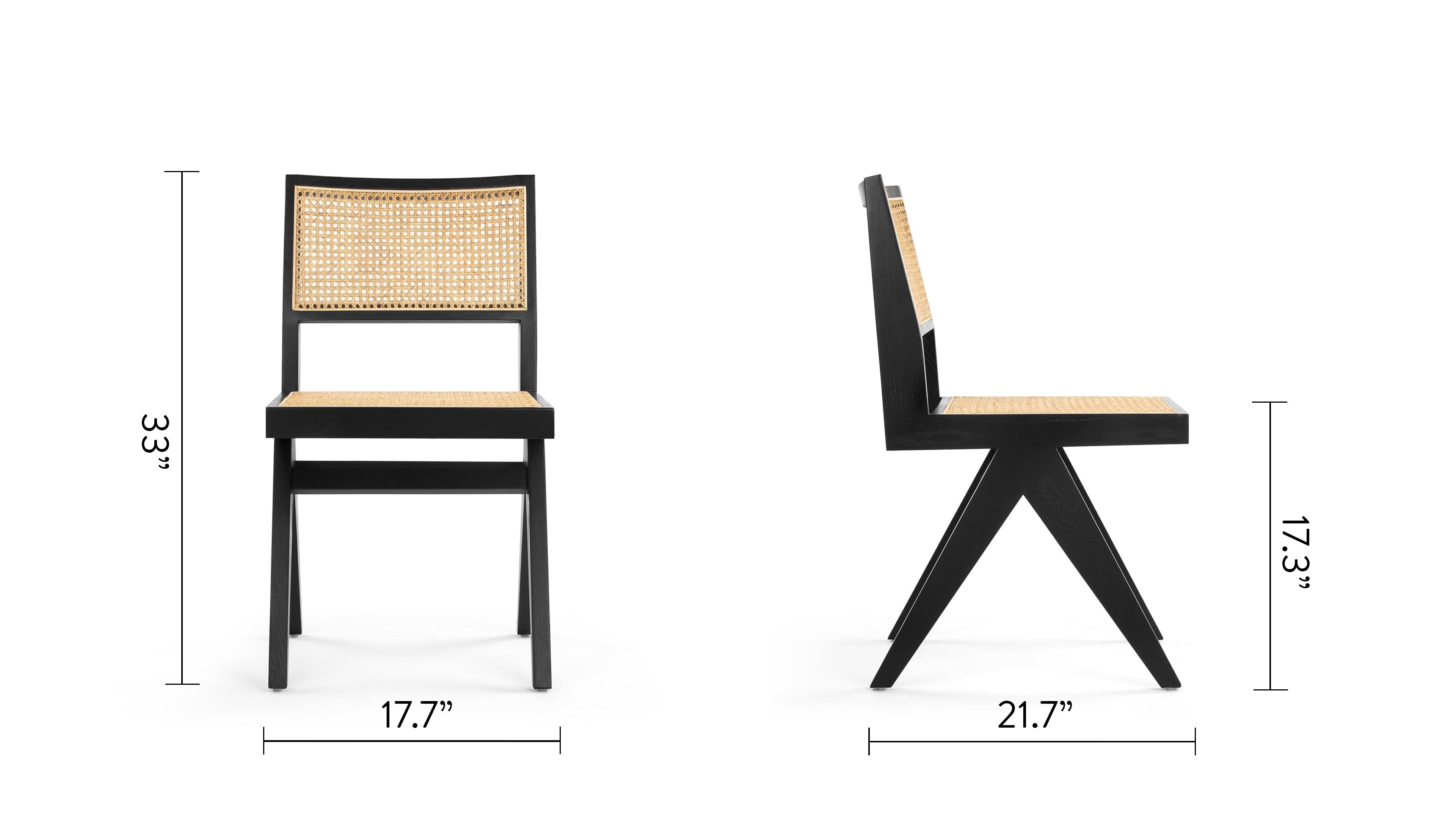 Chandigarh Rattan Side Chair