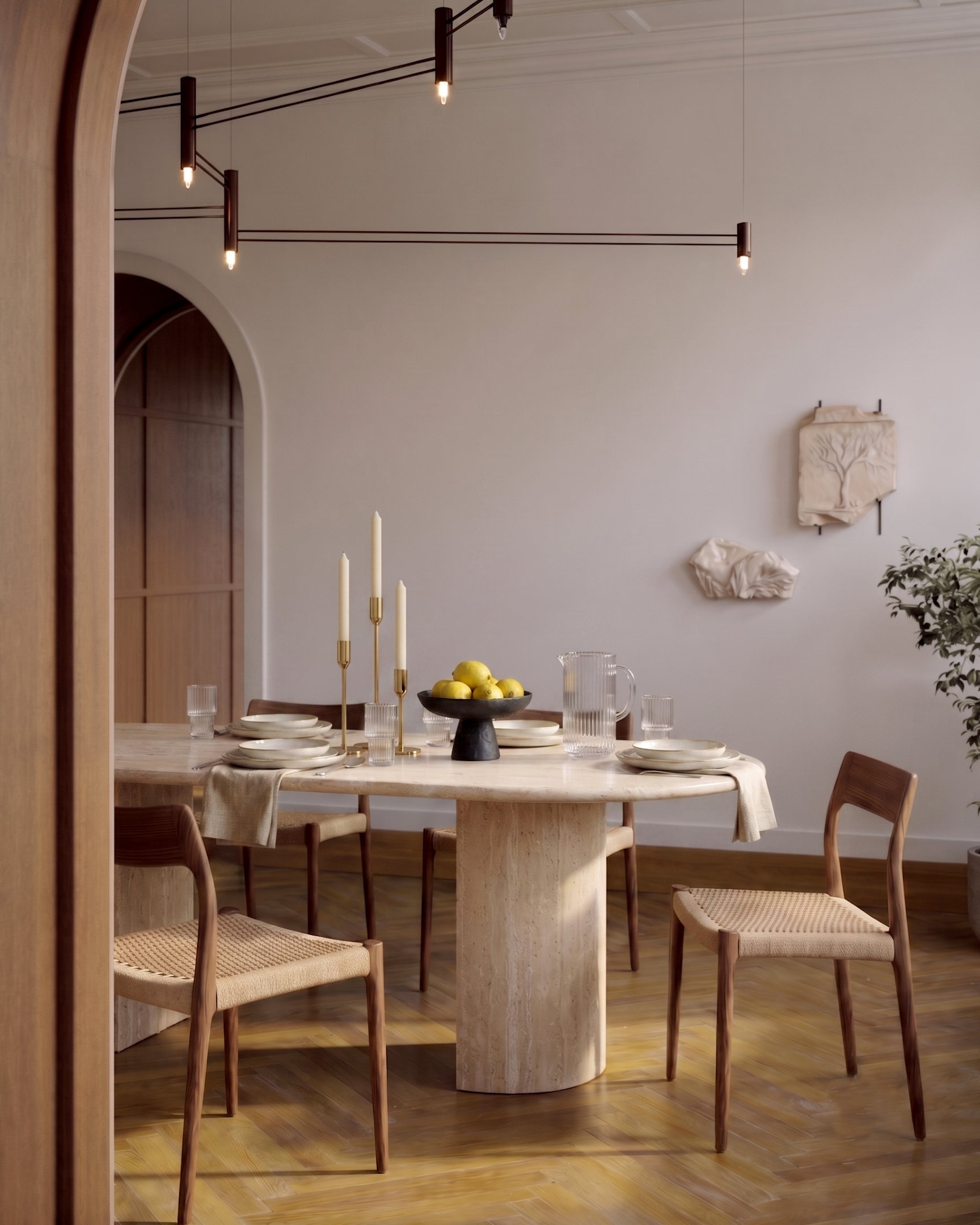Dante Dining Table, 98in